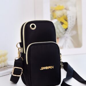 Waterproof Shoulder Phone Bag Sports Arm & Running Wrist Bag Graphic Square Bag With Earphone Hole